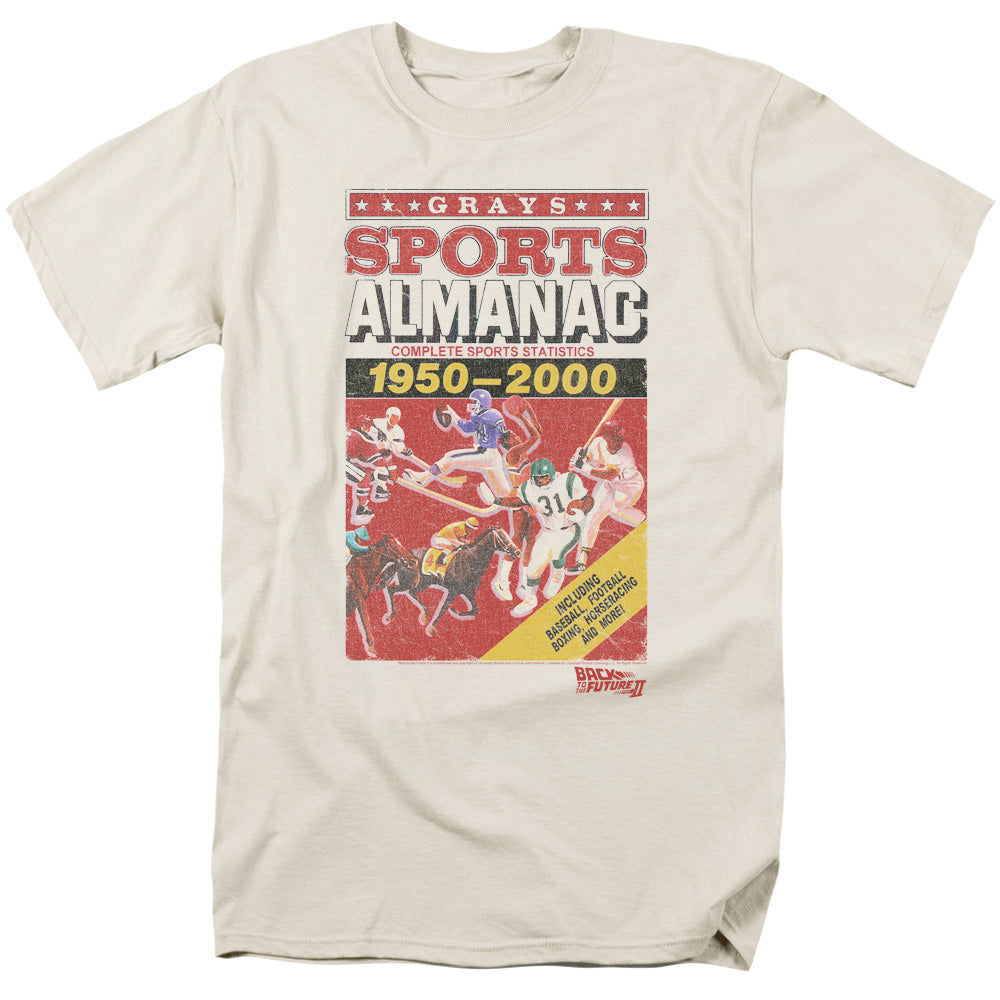 Back To The Future Ii Sports Almanac Mens T Shirt Cream Cream