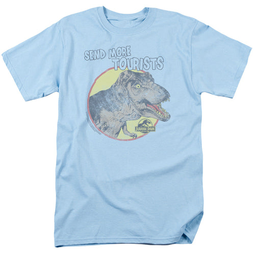 Jurassic Park More Tourists Mens T Shirt Light Blue