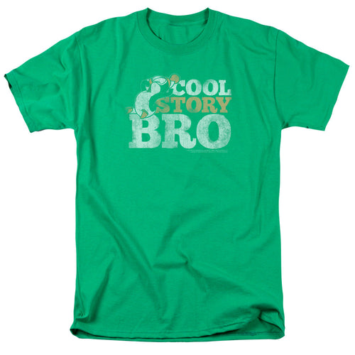 Chilly Willy Cool Story Mens T Shirt Kelly Green