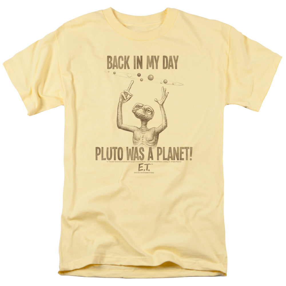 ET the Extra Terrestrial In My Day Mens T Shirt Yellow