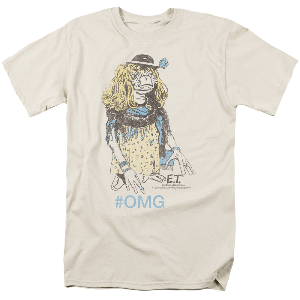 ET the Extra Terrestrial Dress Up Mens T Shirt Cream