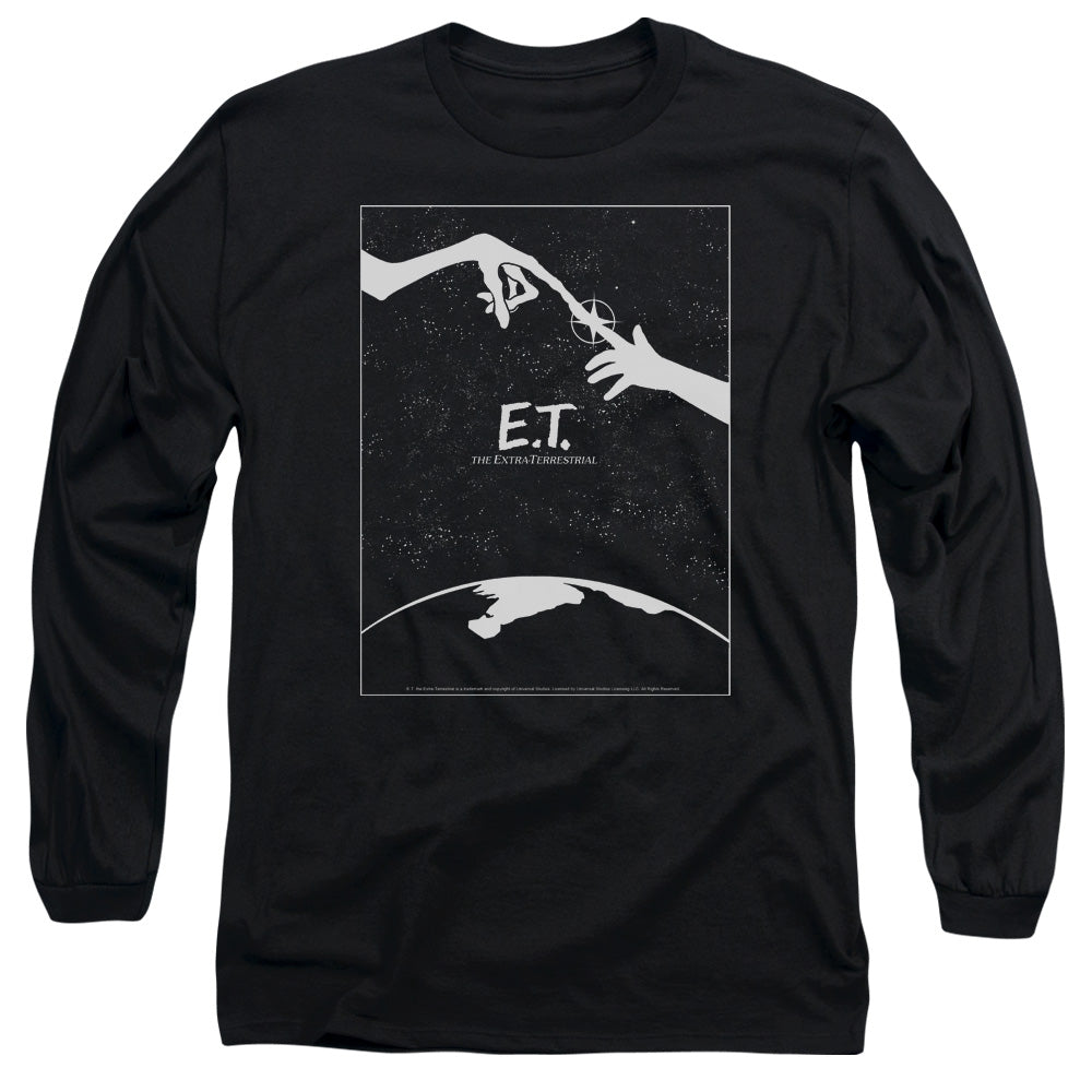 Et Simple Poster Mens Long Sleeve Shirt Black Officially Licensed