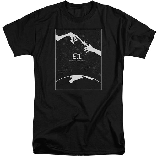 ET the Extra Terrestrial Simple Poster Mens Tall T Shirt Black