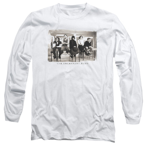 Breakfast Club Mugs Mens Long Sleeve Shirt White