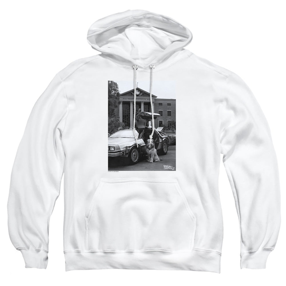 Back To The Future Ii Einstein Mens Hoodie White