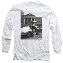 Load image into Gallery viewer, Back To The Future II Einstein Mens Long Sleeve Shirt White
