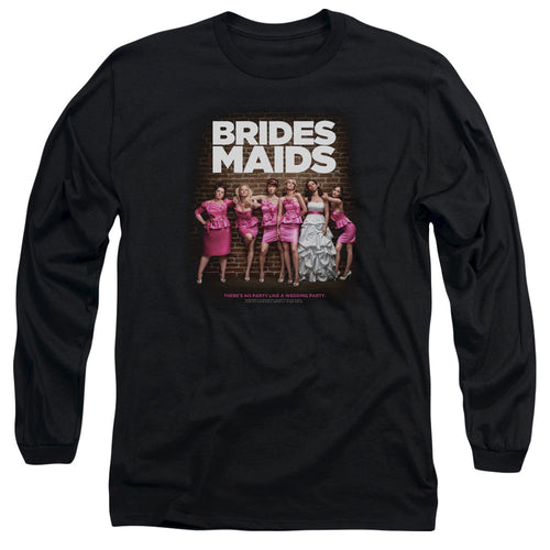 Bridesmaids Poster Mens Long Sleeve Shirt Black