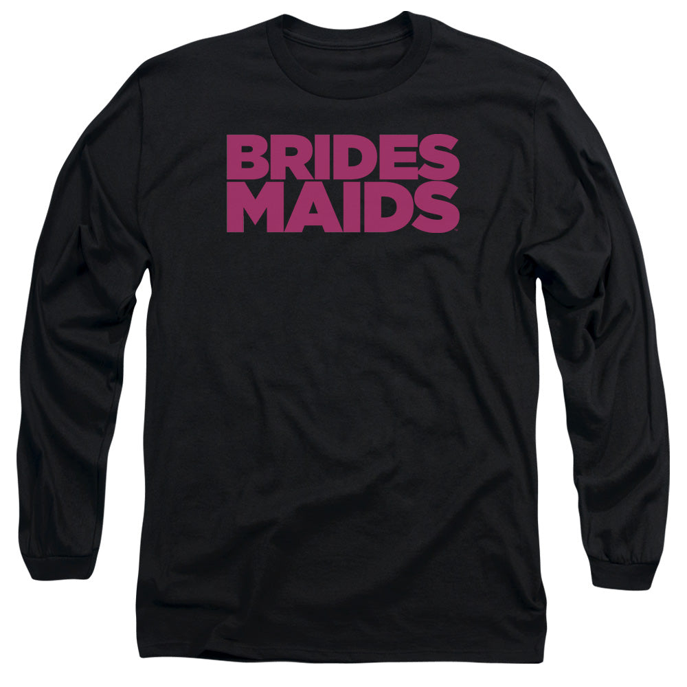 Bridesmaids Logo Mens Long Sleeve Shirt Black Officially Licensed