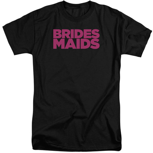Bridesmaids Logo Mens Tall T Shirt Black