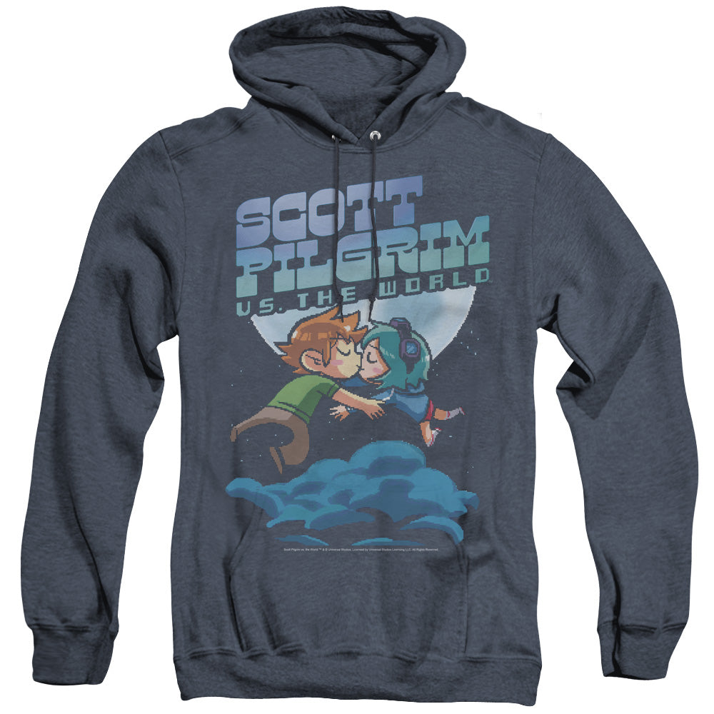 Scott Pilgrim Lovers Heather Mens Hoodie Navy