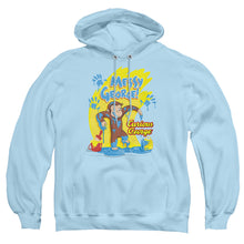 Load image into Gallery viewer, Curious George Messy George Mens Hoodie Light Blue Light Blue
