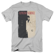 Load image into Gallery viewer, Scarface Vintage Poster Mens T Shirt Silver

