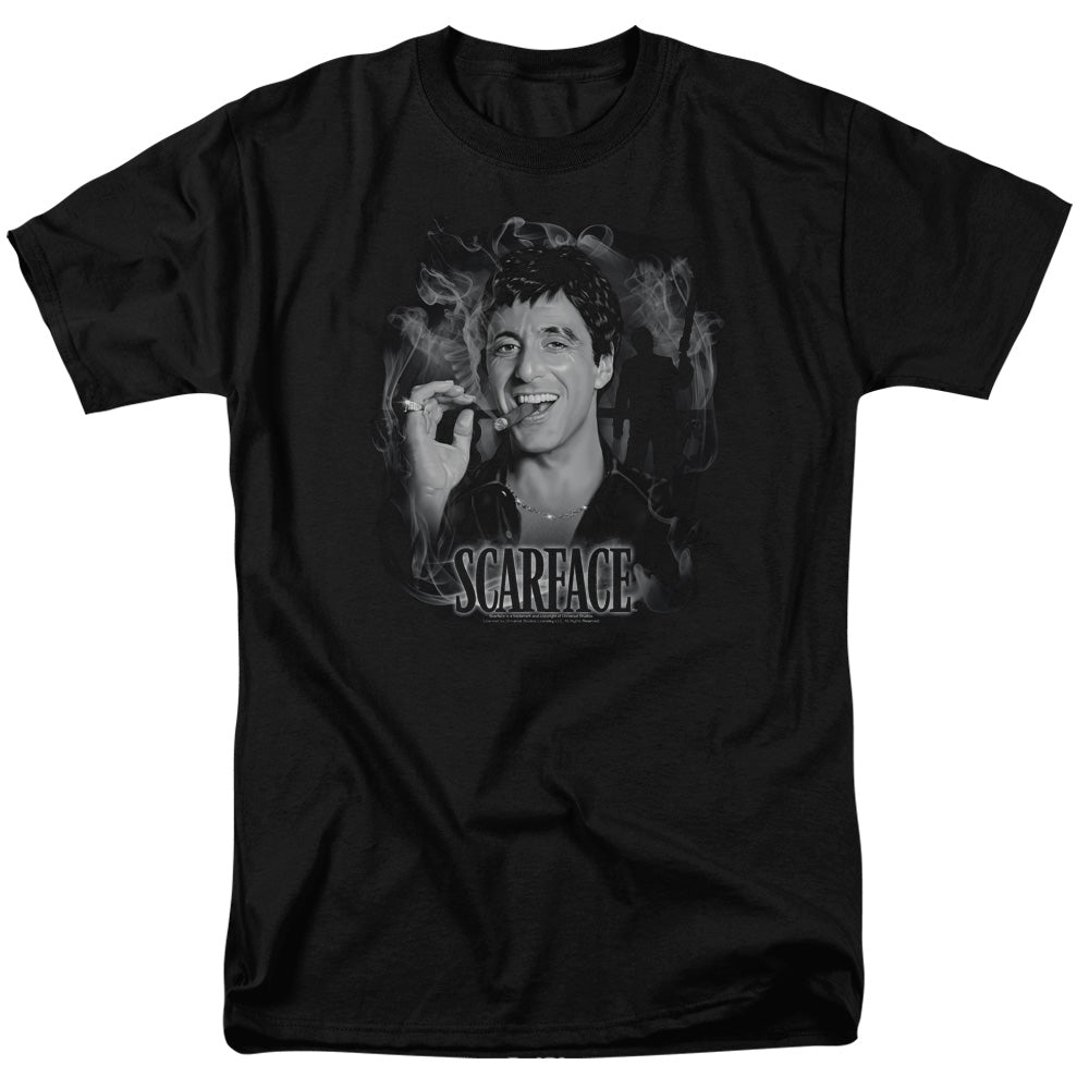 Scarface Smokey Scar Mens T Shirt Black