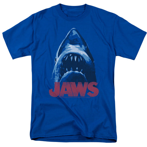 Jaws From Below Mens T Shirt Royal