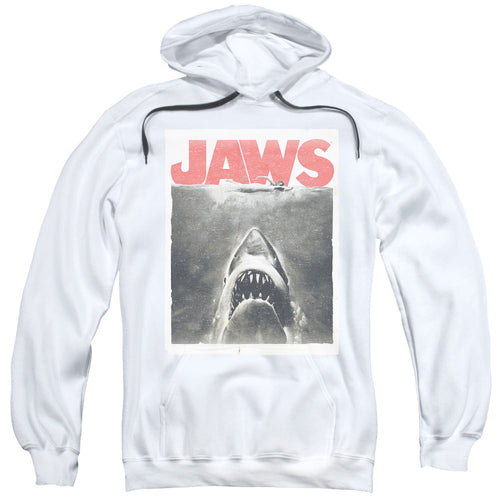Jaws Classic Fear Mens Hoodie White