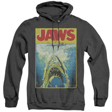 Load image into Gallery viewer, Jaws Bright Jaws Heather Mens Hoodie Black
