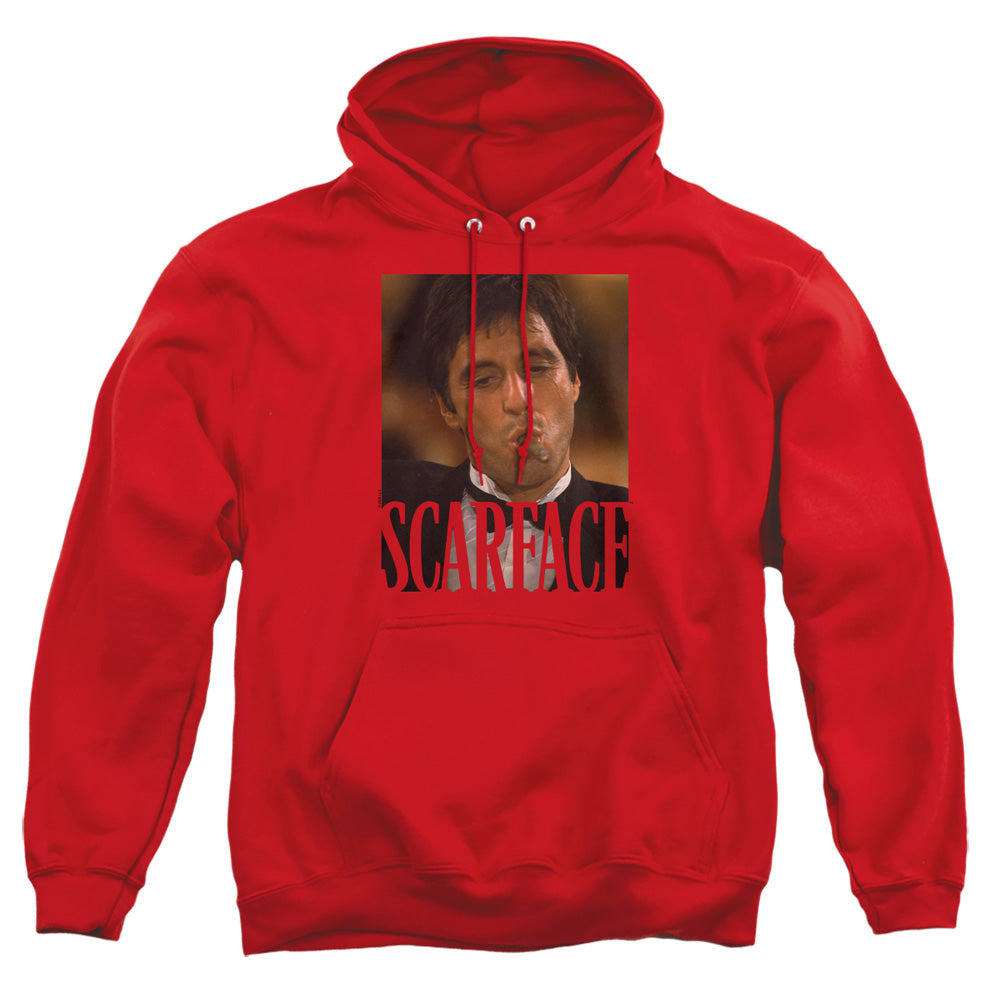 Scarface Smoking Cigar Mens Hoodie Red