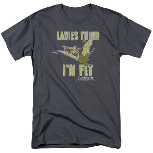 Land Before Time Im Fly Mens T Shirt Charcoal