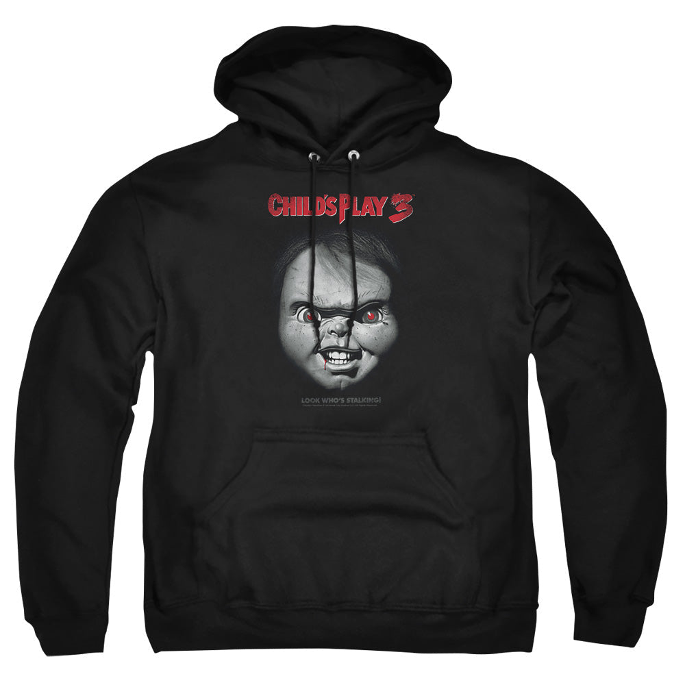 Childs Play 3 Face Poster Mens Hoodie Black