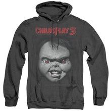 Load image into Gallery viewer, Childs Play 3 Face Poster Heather Mens Hoodie Black
