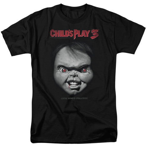 Childs Play 3 Face Poster Mens T Shirt Black