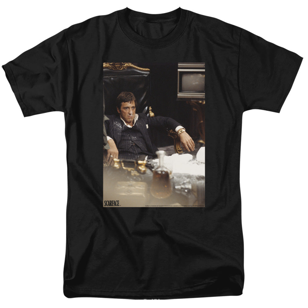 Scarface Sit Back Mens T Shirt Black