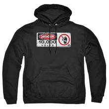 Load image into Gallery viewer, Jurassic Park Electric Fence Sign Mens Hoodie Black
