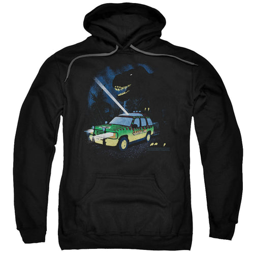 Jurassic Park Turn It Off Mens Hoodie Black
