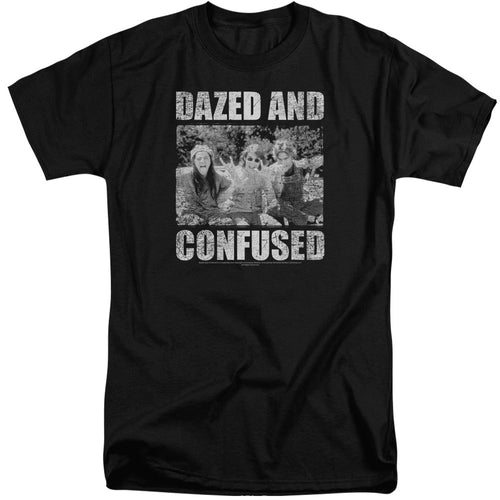Dazed and Confused Rock On Mens Tall T Shirt Black