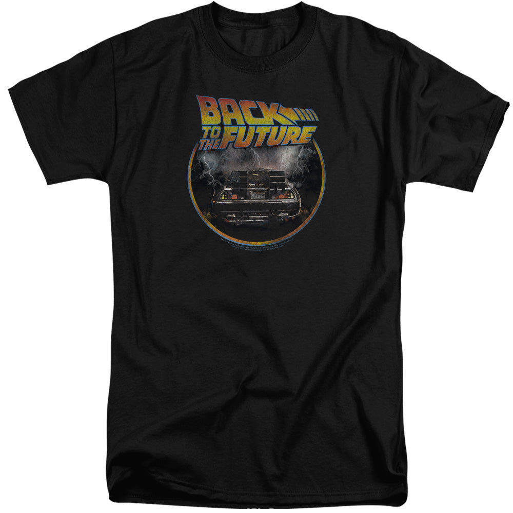 Back To The Future Back Mens Tall T Shirt Black