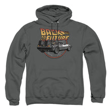 Load image into Gallery viewer, Back To The Future Time Machine Mens Hoodie Charcoal Charcoal
