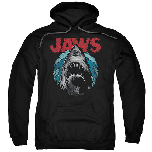 Jaws Water Circle Mens Hoodie Black