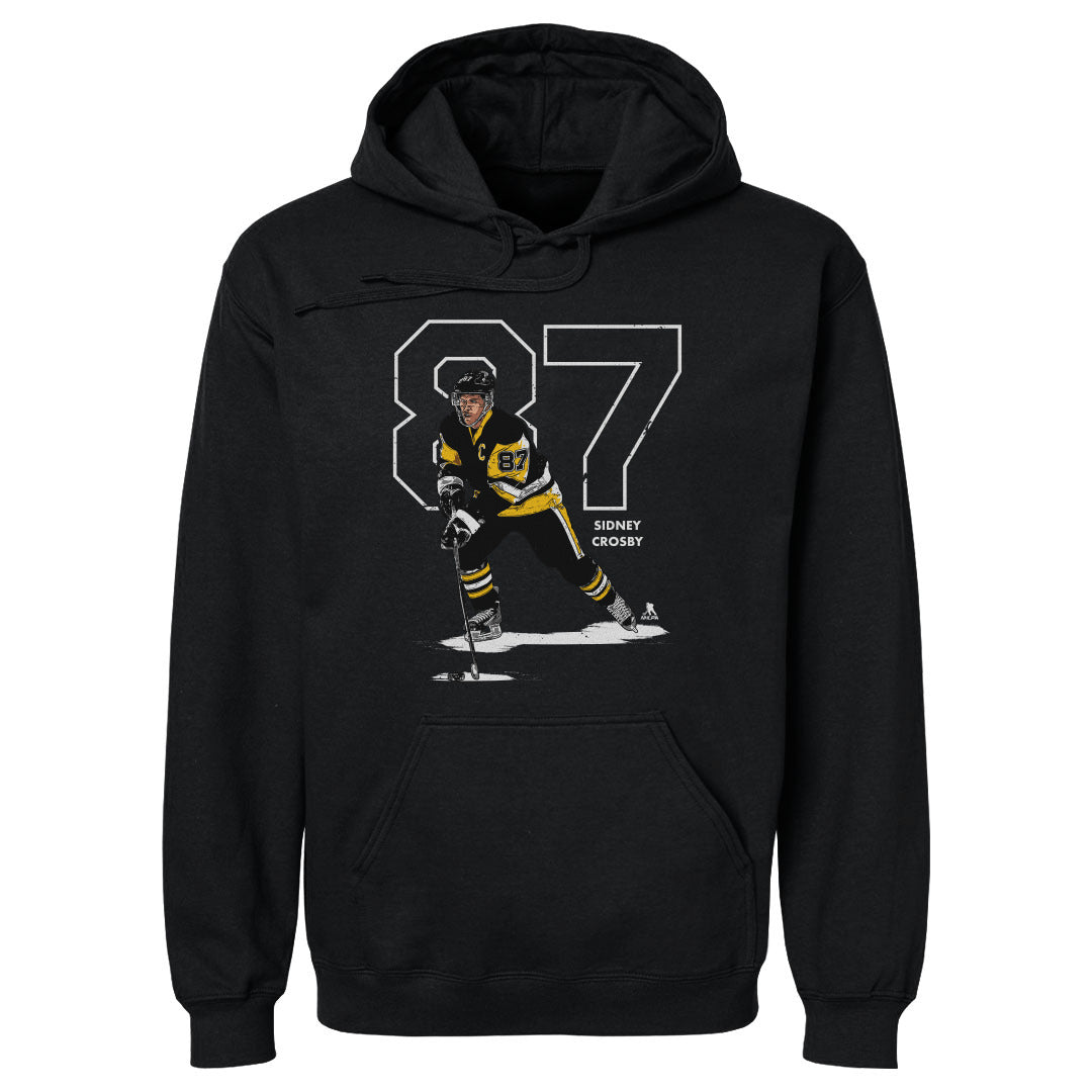 Sidney Crosby Outline W WHT