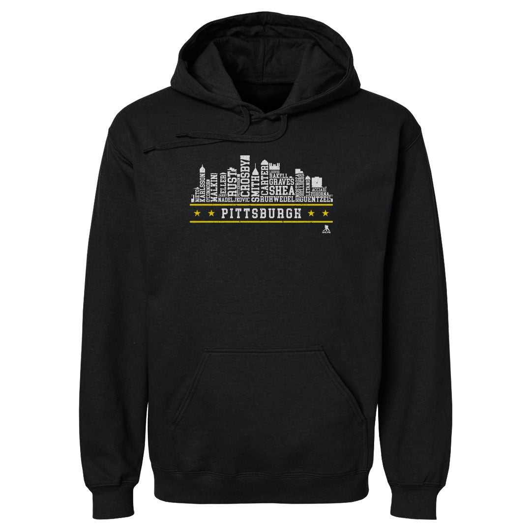 Pittsburgh Hockey Roster Skyline 23 WHT