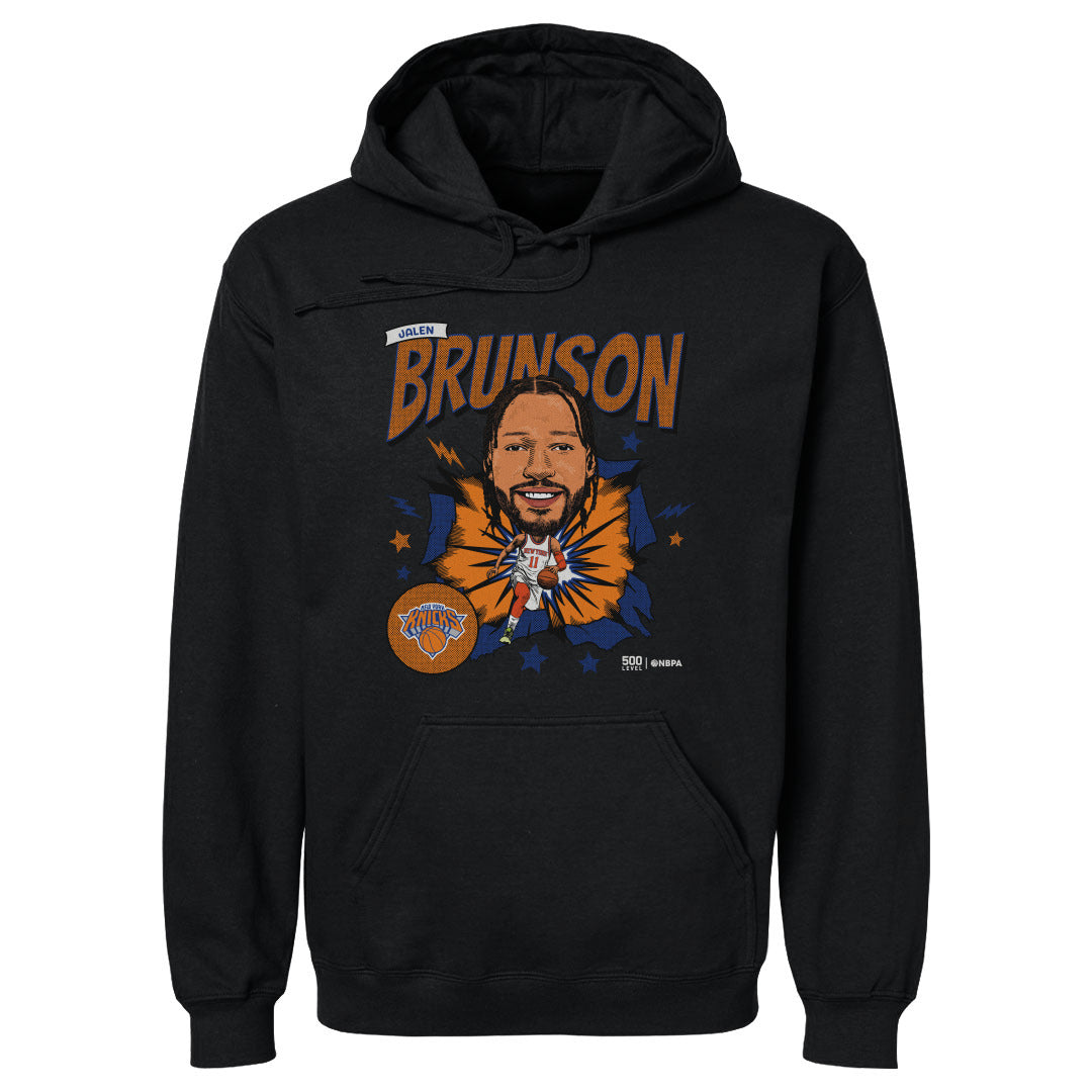 Jalen Brunson New York Knicks Caricature Retro WHT