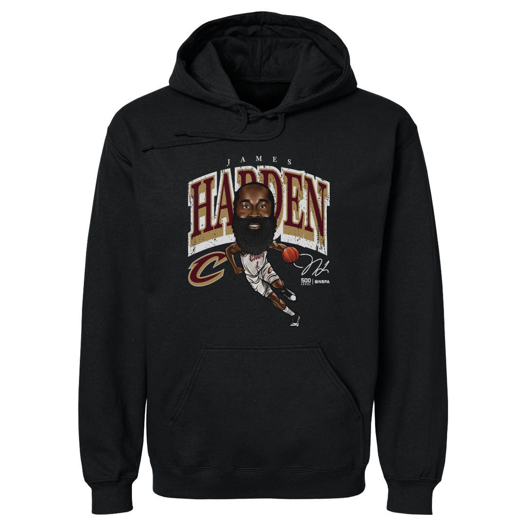 James Harden Cleveland Cavaliers Cartoon WHT