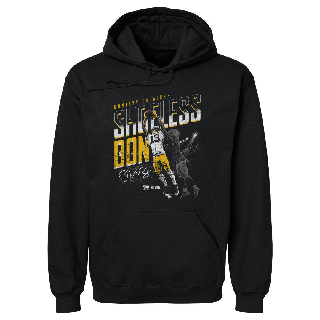 Dontayvion Wicks Green Bay Shoeless Catch WHT