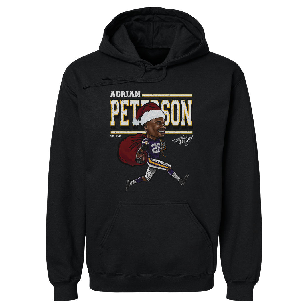Adrian Peterson Minnesota Cartoon Santa Hat WHT