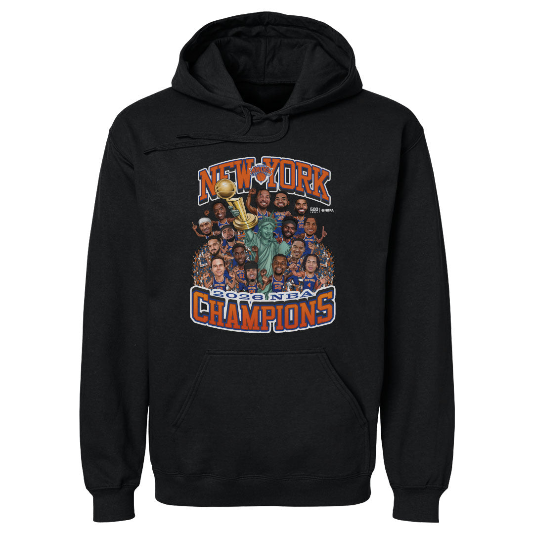 New York Knicks NBA Finals 2026 Champions Caricature WHT