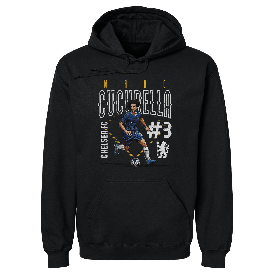 Marc Cucurella Chelsea FC Outline Number WHT
