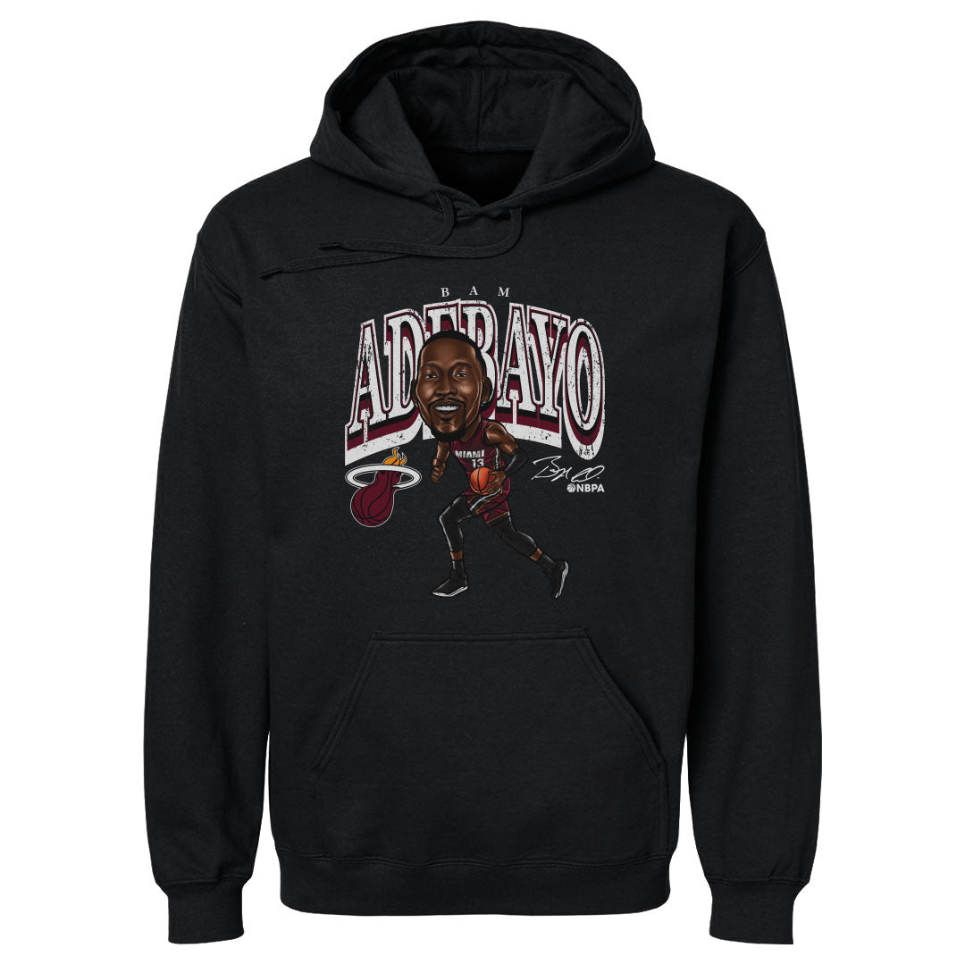 Bam Adebayo Miami Heat Cartoon WHT