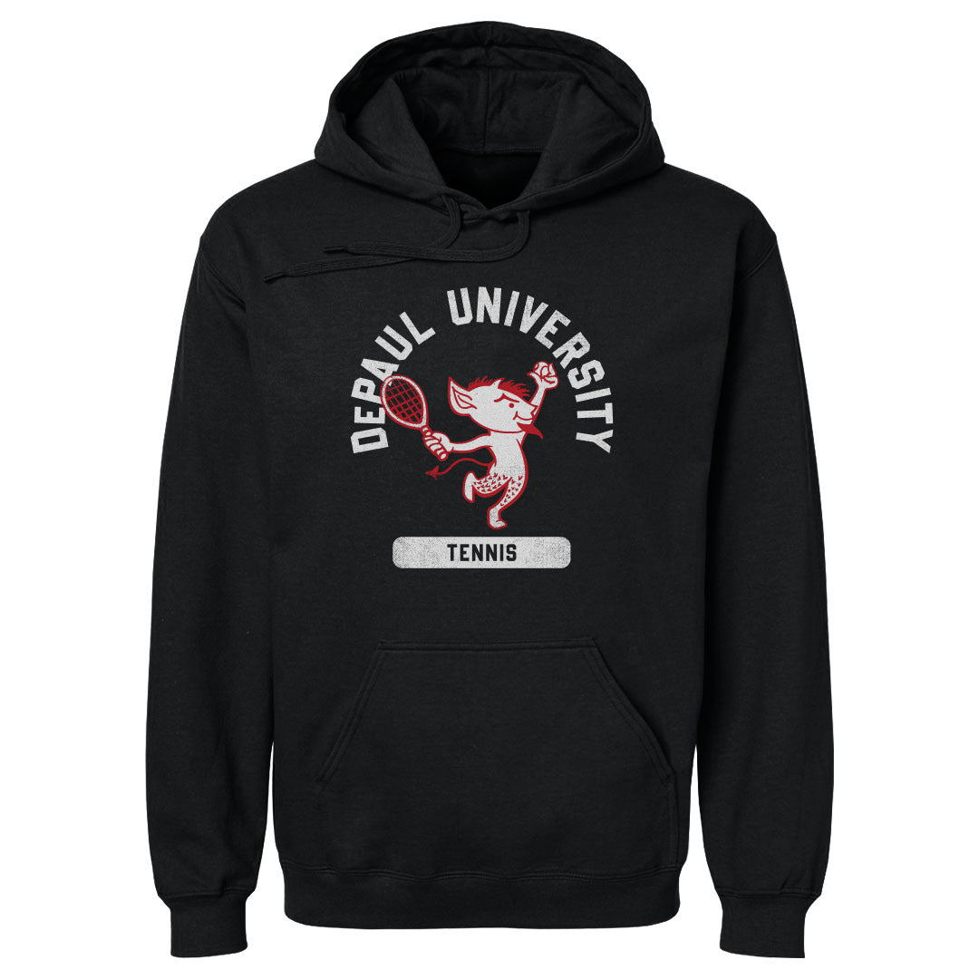 DePaul Blue Demons Mascot Tennis WHT