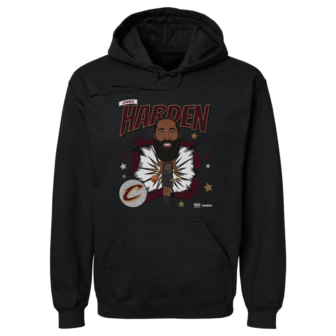 James Harden Cleveland Cavaliers Caricature WHT
