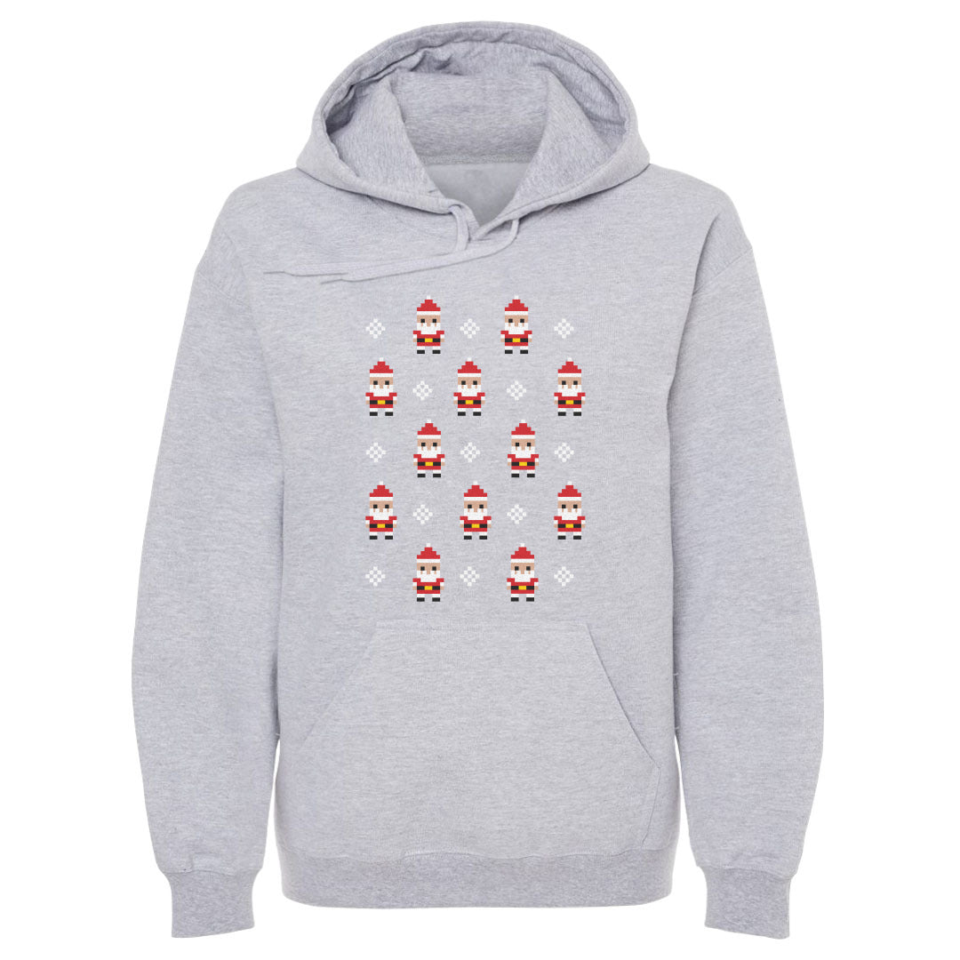 Christmas 8-bit Santas WHT