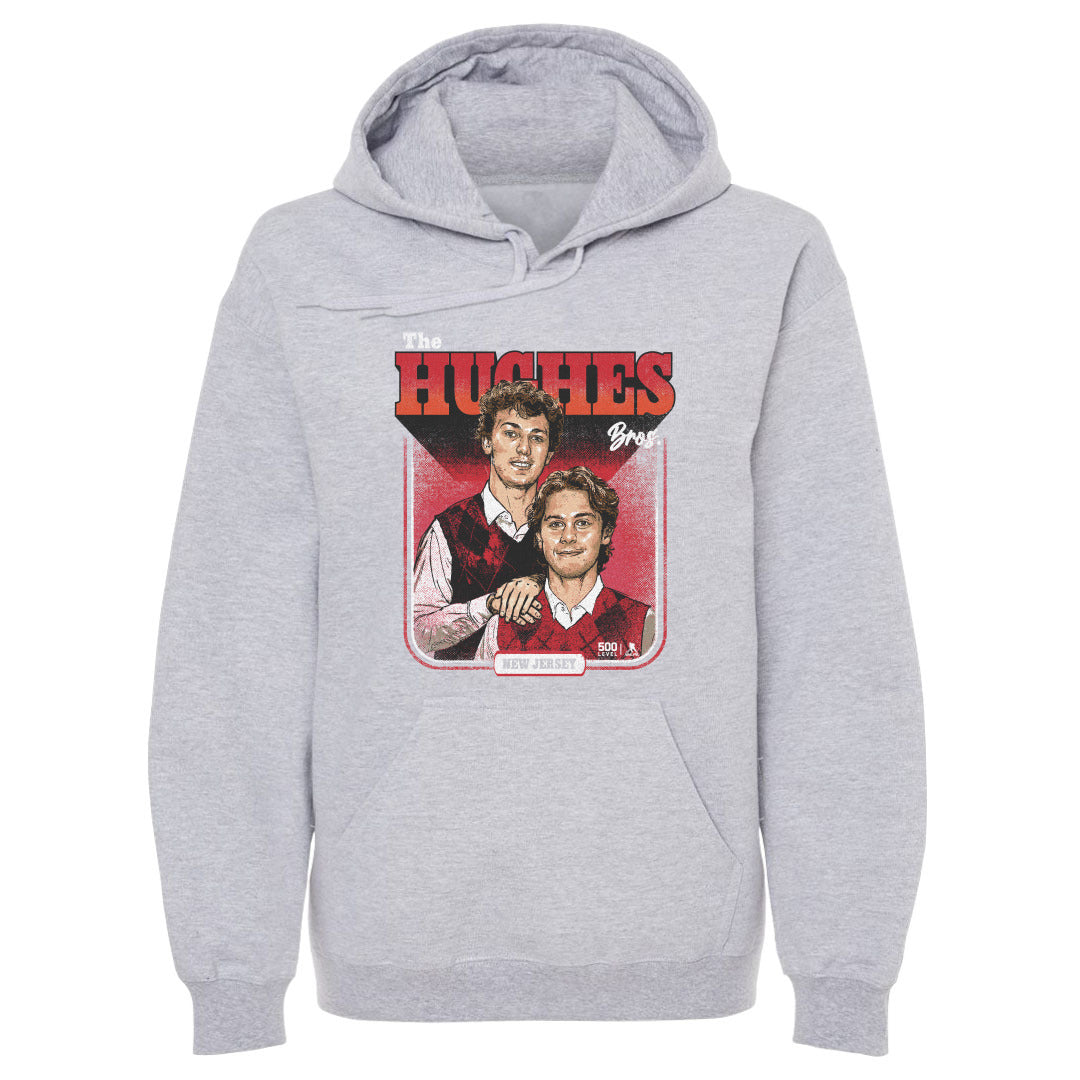 Luke Hughes & Jack Hughes New Jersey Step Brothers WHT
