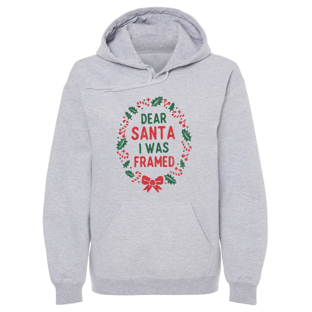 Christmas Dear Santa I Was Framed WHT