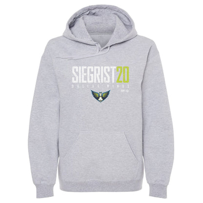 Maddy Siegrist Dallas Wings Elite WHT Mens Hoodie 500 Level Officially Licensed Fan Gear