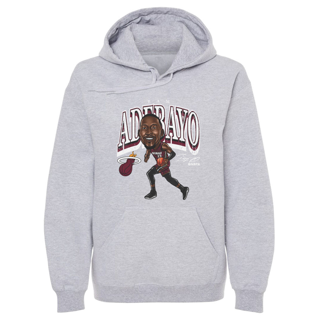 Bam Adebayo Miami Heat Cartoon WHT