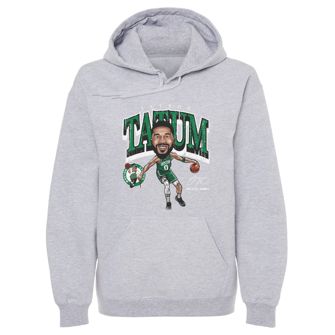 Jayson Tatum Boston Celtics Cartoon WHT