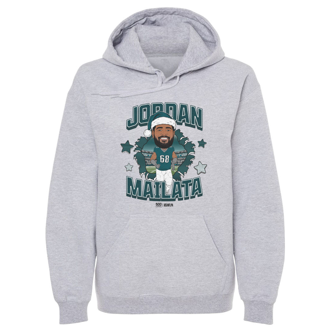 Jordan Mailata Philadelphia Santa Hat WHT